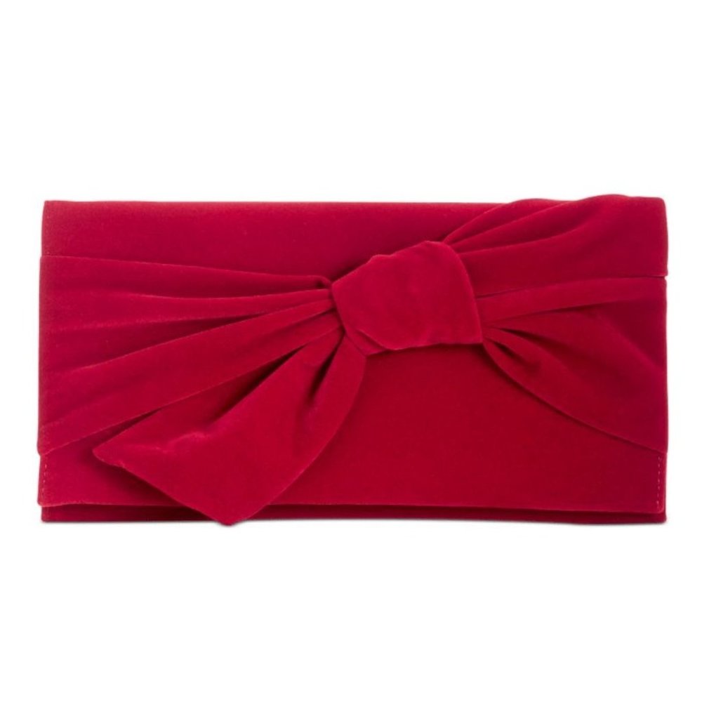 INC International Concepts Bowah Hands Through Velvet Clutch